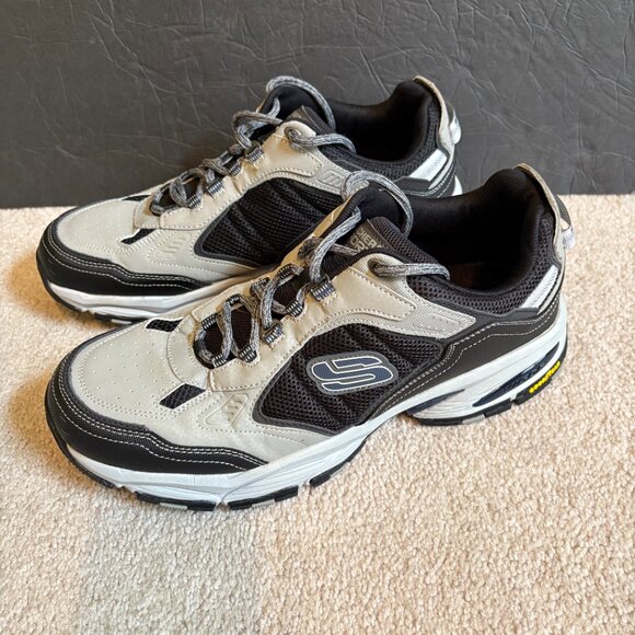 Skechers Sport Vigor Shoes Men's Size 11 Goodyear Black Gray 237145W - Picture 3 of 10